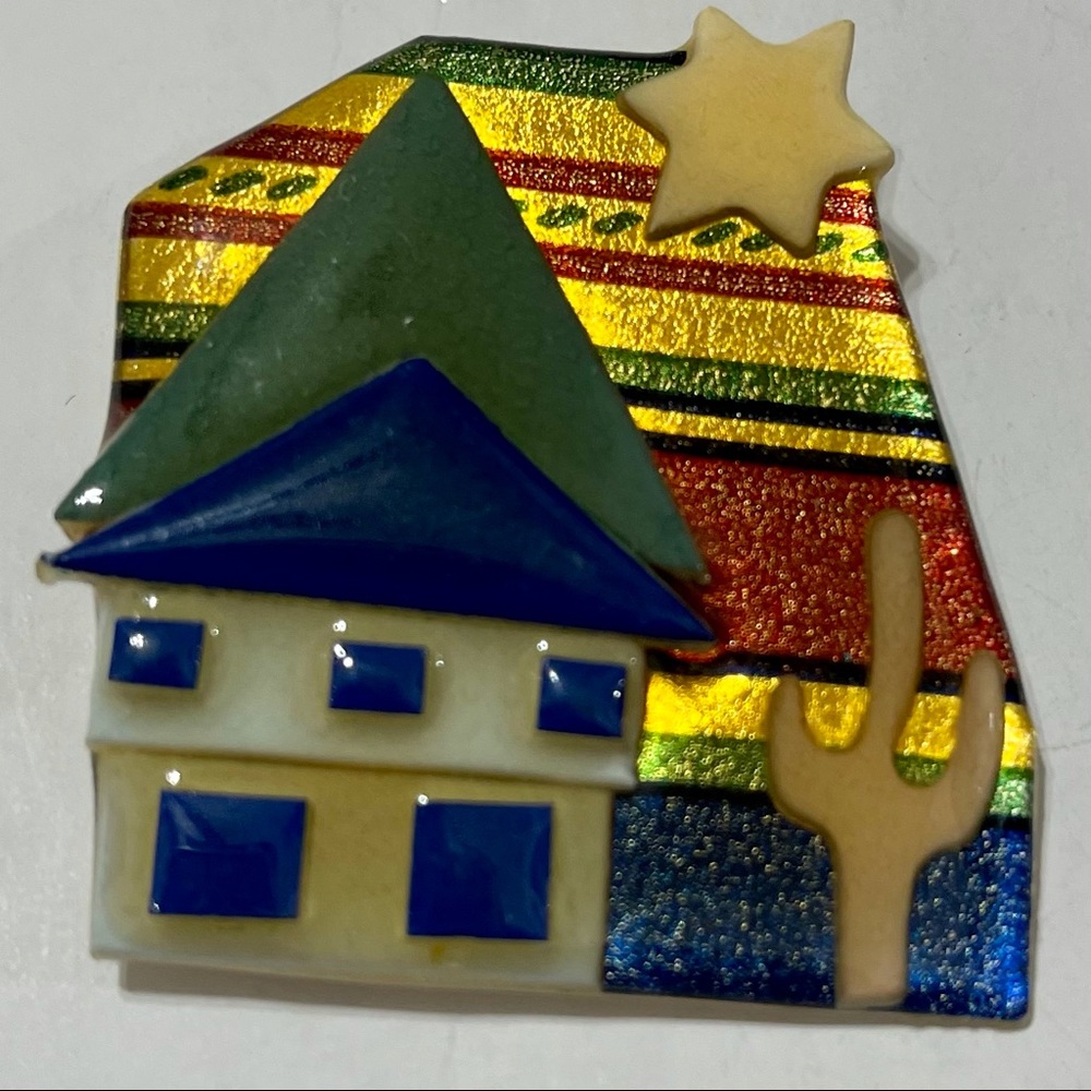 Vintage Houses By Lucinda Brooch
